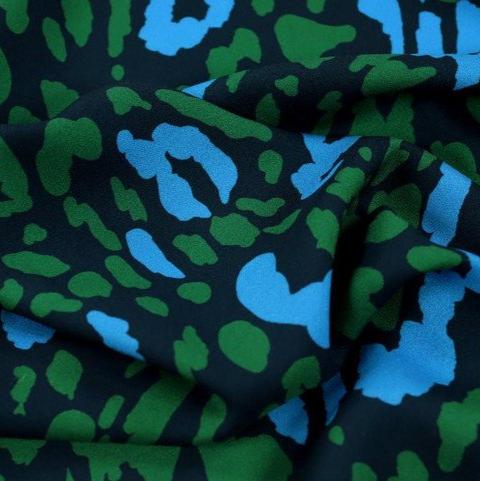 Leoni Jade and Blue| Viscose Crepe