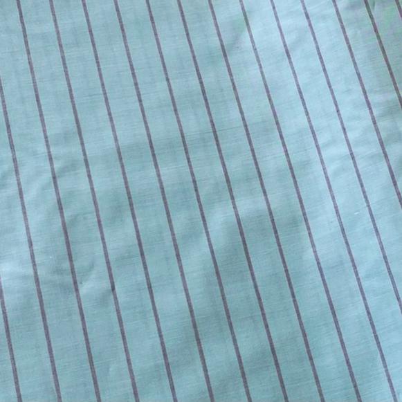 Italian Shirting Mint and Grey Stripe