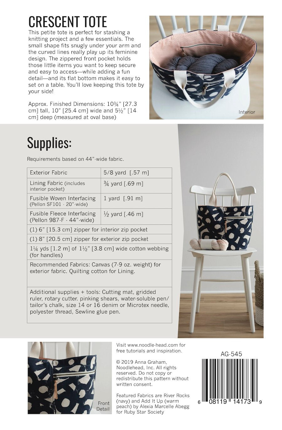 Crescent Tote | Paper Pattern