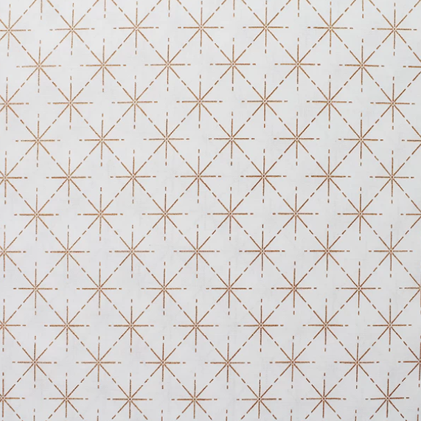 Geometric Rose Gold Stars | Poplin