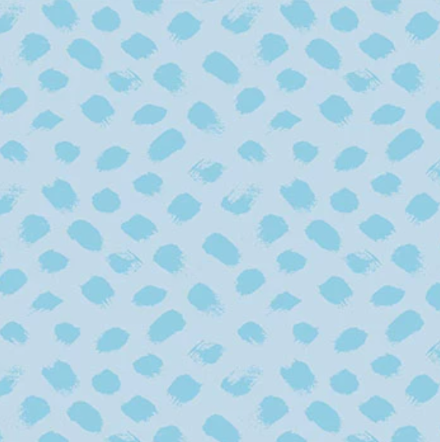 Paint Dots Sky Blue | Cotton