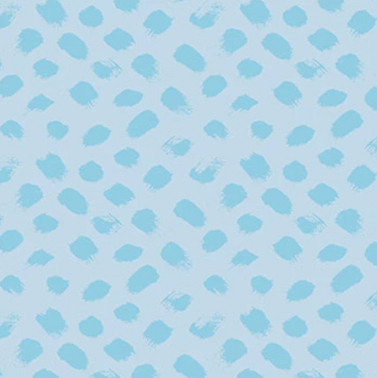 Paint Dots Sky Blue | Cotton