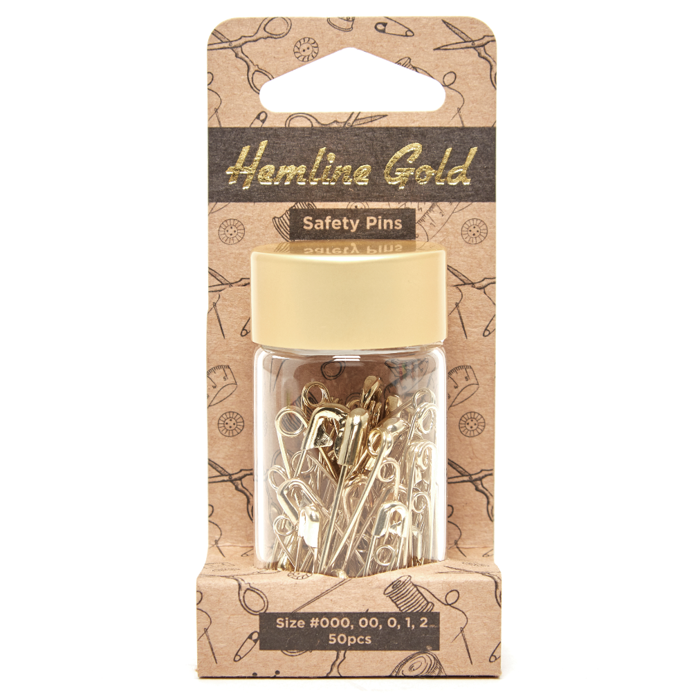 Assorted Size Safety Pins | Gold