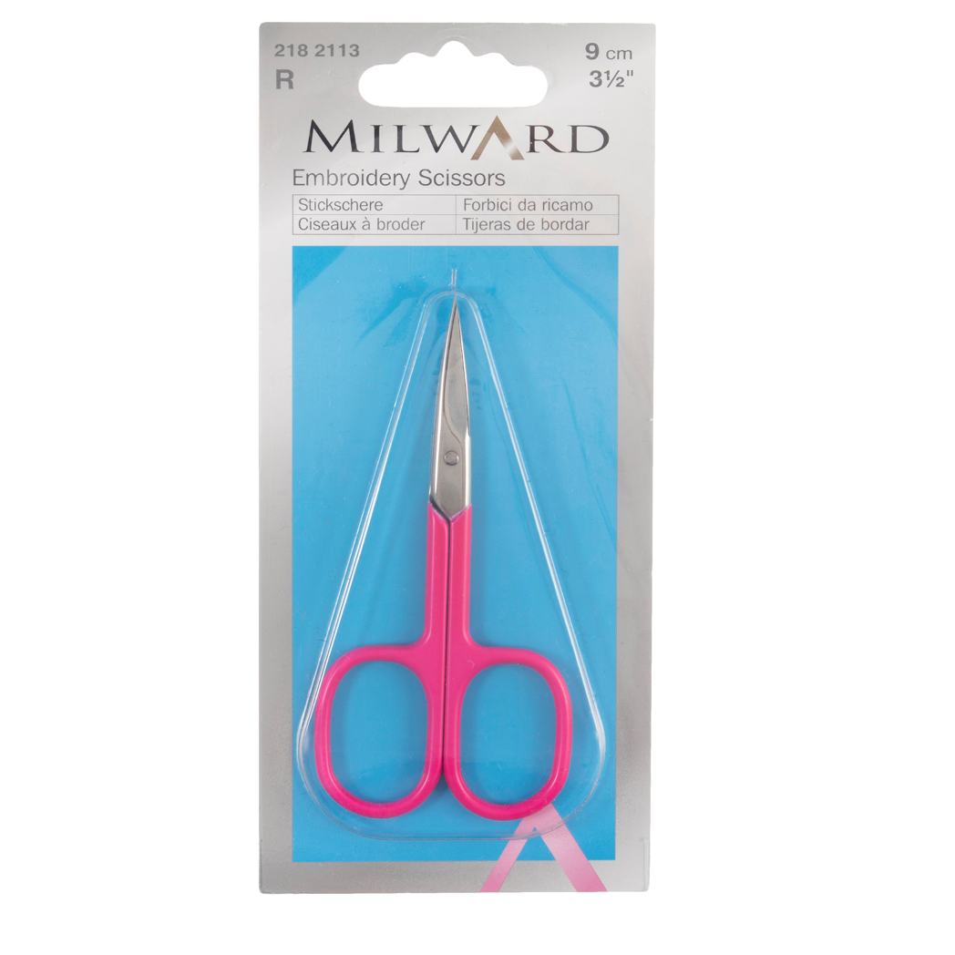 Embroidery Scissors 10cm | Neon Pink