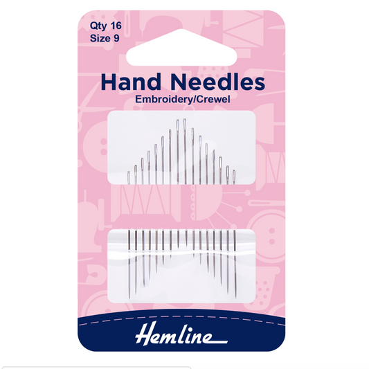 Embroidery Crewel Needles | Size 9