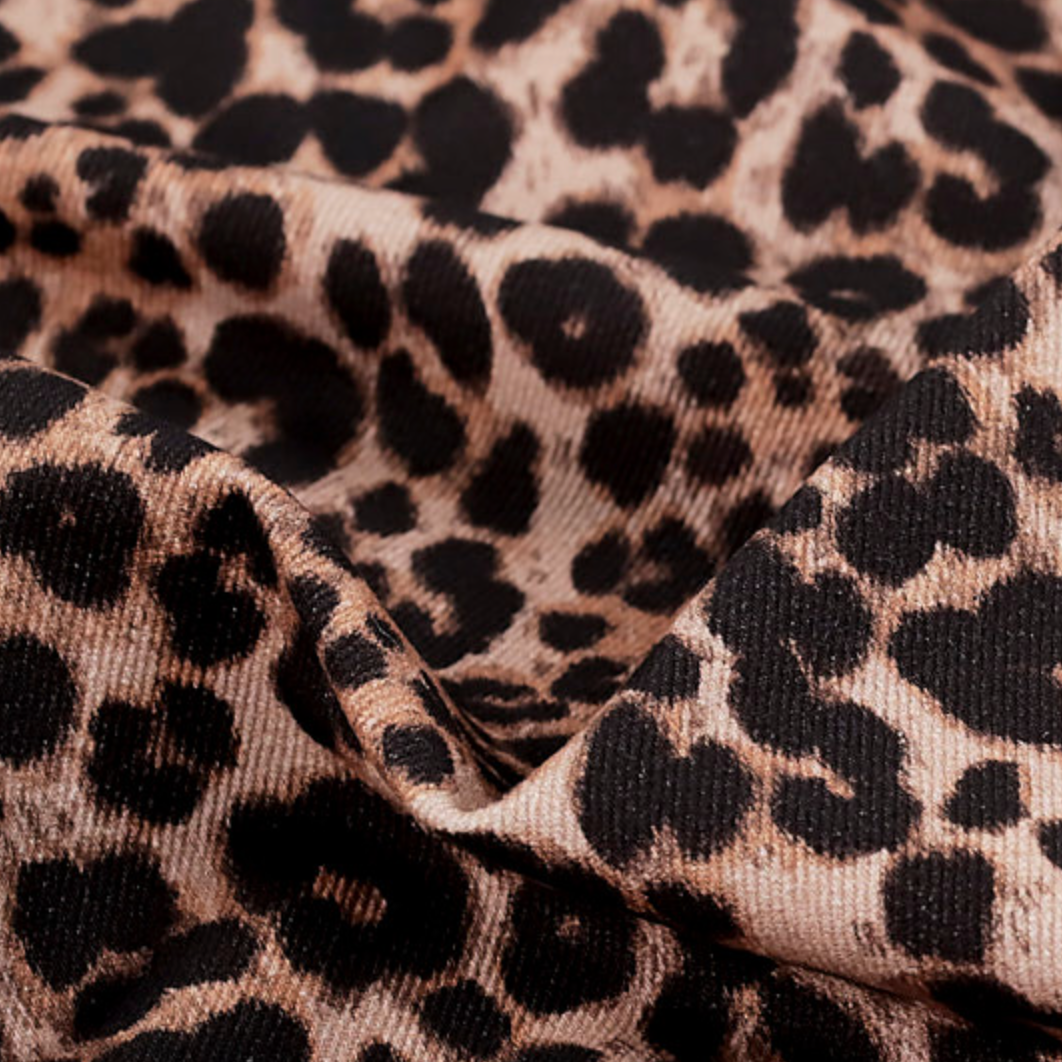 Ace Animal Print Denim