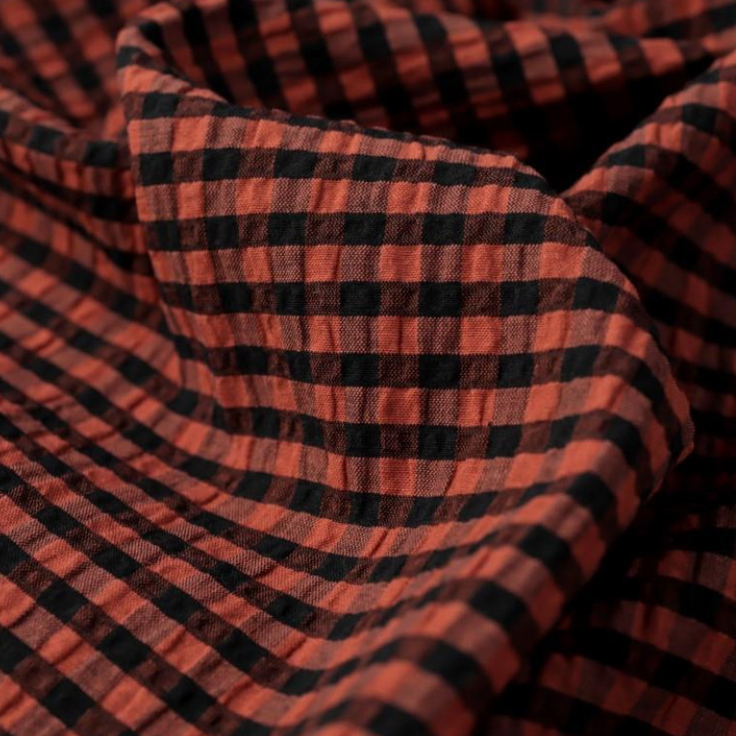 Rowan Gingham Seersucker | Nutmeg