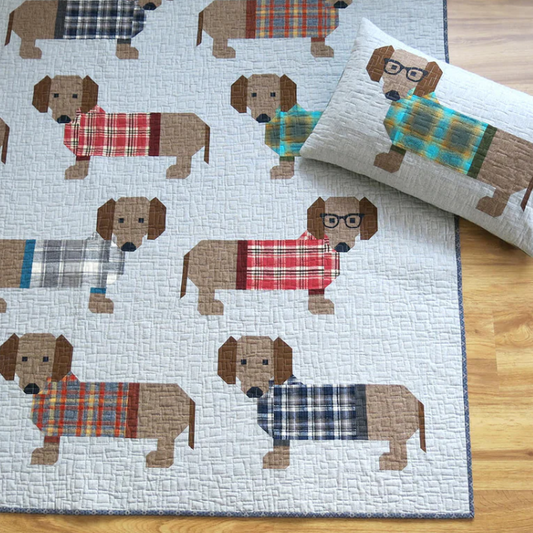 Dogs in Sweaters Quilt | Paper Pattern