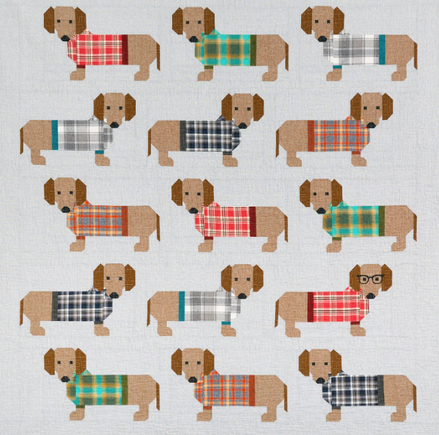 Dogs in Sweaters Quilt | Paper Pattern