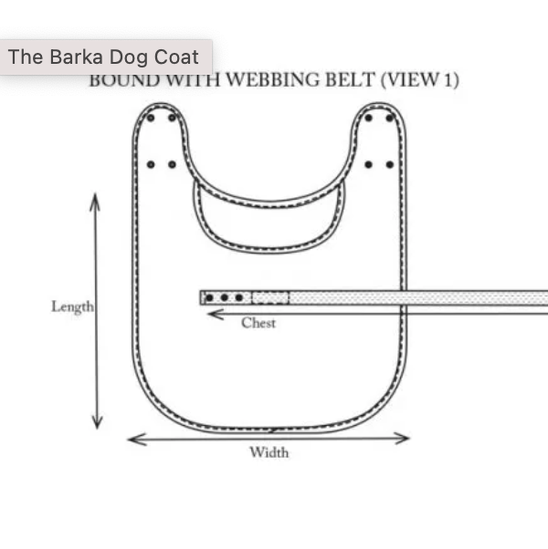 Barka Dog Coat | Paper Pattern