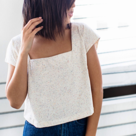 Square Neck Top Size XS-7X | Paper Pattern