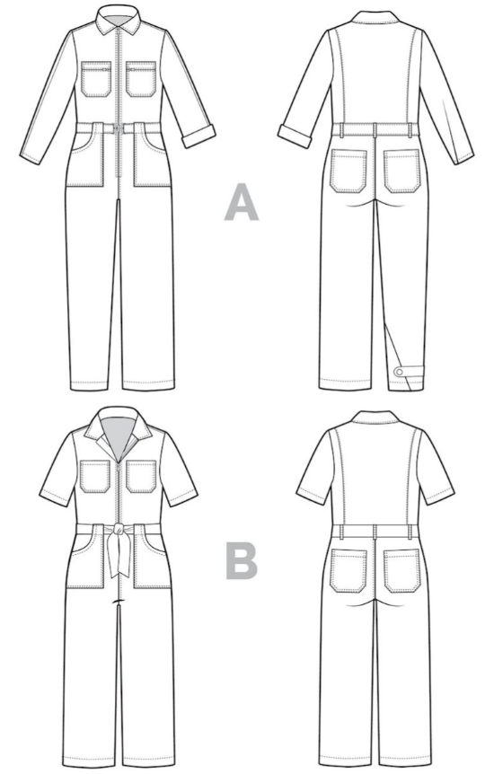 Blanca Flight Suit Size 0-20 | Paper Pattern