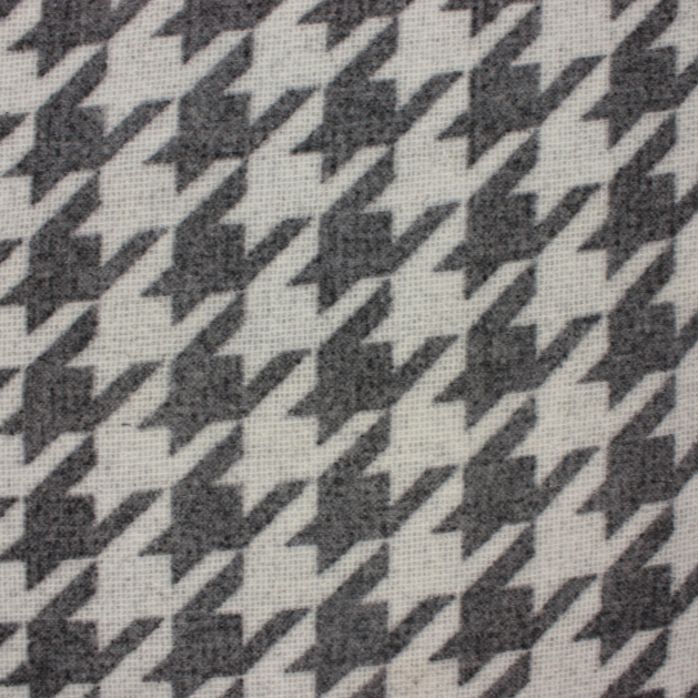 Dogtooth Grey and White | Wool Mix