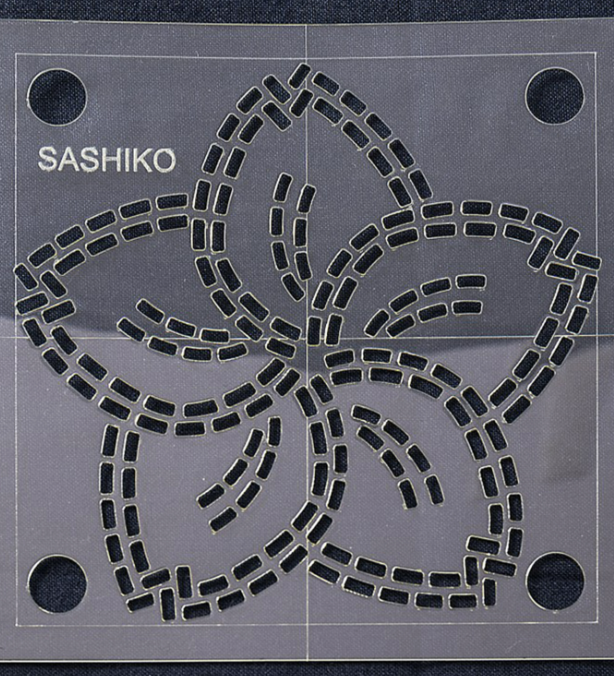 Sashiko 4" Sakura (Cherry Blossom) Template