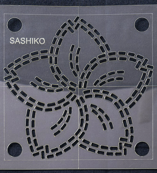 Sashiko 4" Sakura (Cherry Blossom) Template