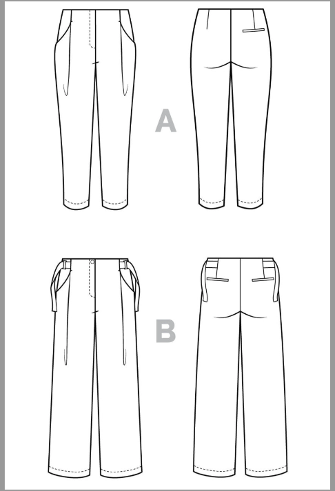 Mitchell Trousers Size 0-20 | Paper Pattern