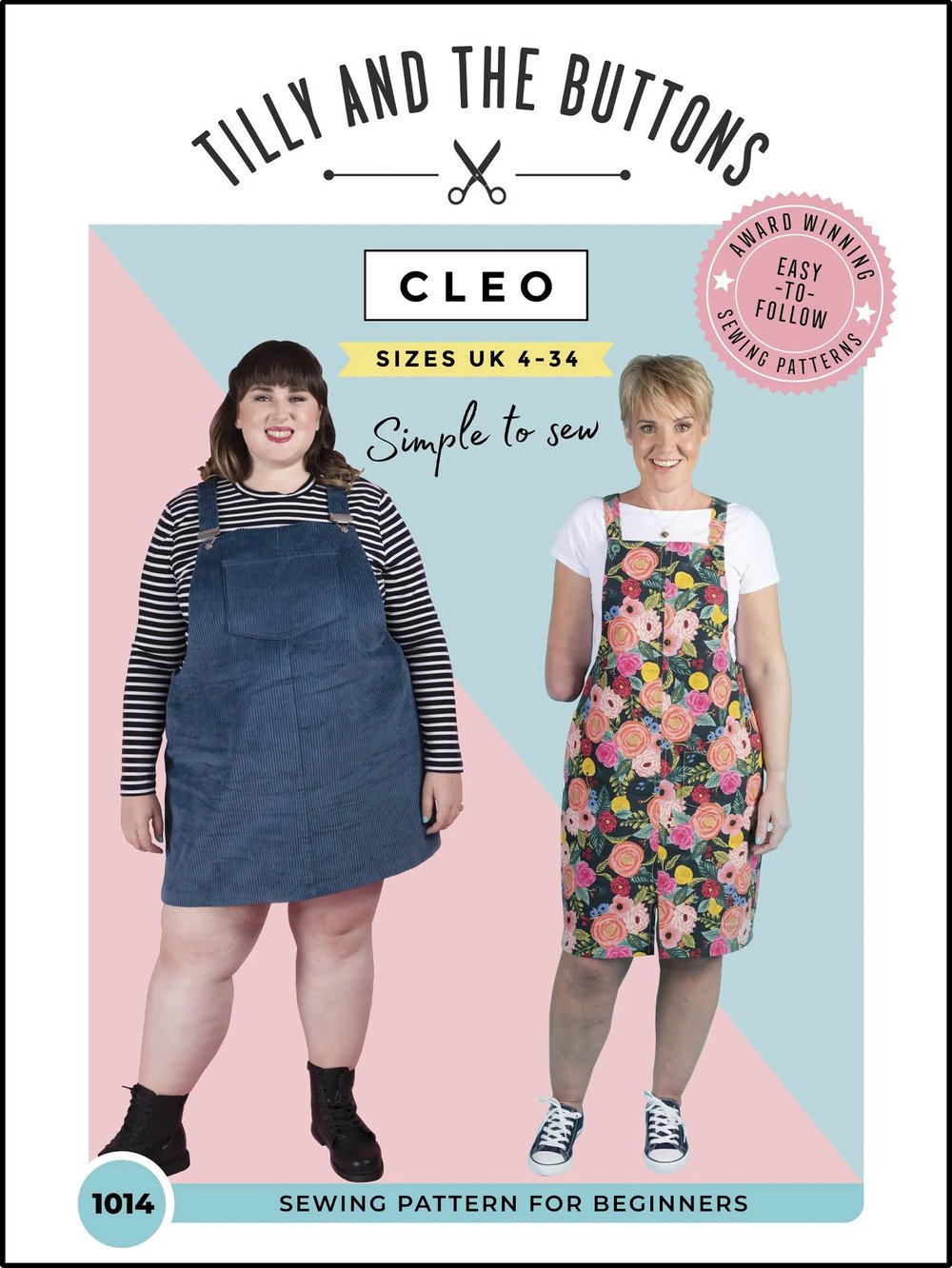 Cleo Dungaree Dress Size 4-34 | Paper Pattern